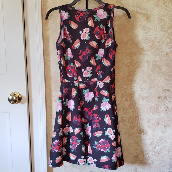 Deadpool Taco Floral print skater dress - Picture 6 of 9